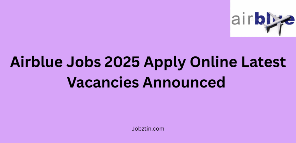 Airblue Jobs 2025